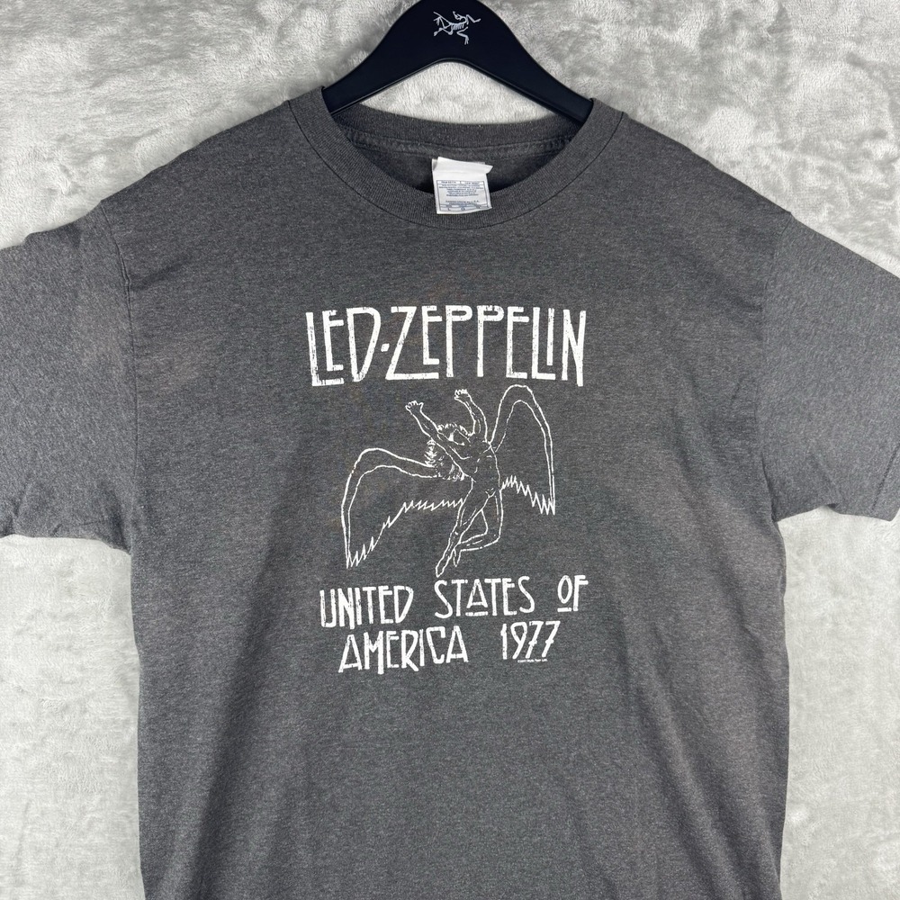 VINTAGE Led Zeppelin Men T-Shirt XLarge Black 2003 United States Of America 1977